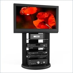 Sonax Zurich Black Swivel Base Mounted 37 52 s TV Stand 776069001097 