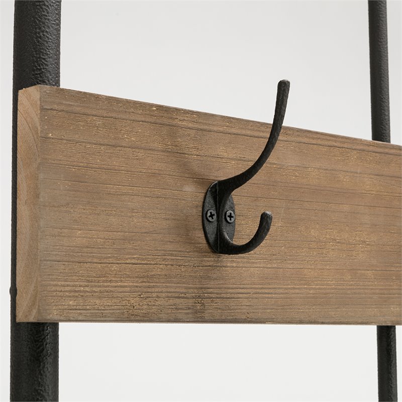 Boraam Wood Annie Hall Tree in Natural and Gray Finish