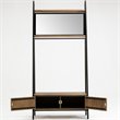Boraam Wood Carlton Hall Tree in Natural and Black Finish