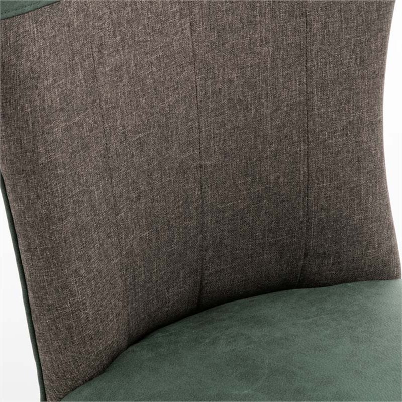 Boraam Wood Bolton Dining Chair in Green and Gray Finish (Set of 2)