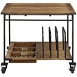 Boraam Wood Brookville Counter Height Dining Table in Natural Finish