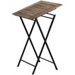 Boraam Wood Brookville 3 Piece Folding Bistro Set in Natural Finish