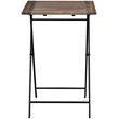 Boraam Wood Brookville 3 Piece Folding Bistro Set in Natural Finish