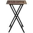 Boraam Wood Brookville 3 Piece Folding Bistro Set in Natural Finish