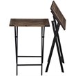 Boraam Wood Brookville 3 Piece Folding Bistro Set in Natural Finish