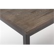 Boraam Americano Modern Wood Dining Table in Distressed Black Walnut
