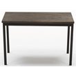 Boraam Americano Modern Wood Dining Table in Distressed Black Walnut