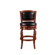 Boraam Wood Harris Bar Height Swivel Bar Stool in Cherry Finish