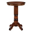 Boraam Wood Florence Pub Table in Brandy Brown Finish