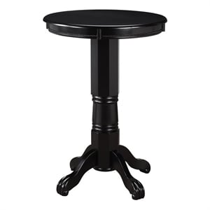 Boraam Wood Florence Pub Table in Black Finish