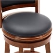 Boraam Wood Augusta Bar Height Swivel Bar Stool in Cherry Finish