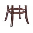 Boraam Wood Palmetto Bar Height Swivel Bar Stool in Brandy Brown Finish