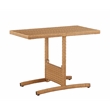 Boraam PVC Rattan Honeymoon 3pc Outdoor Dining Bistro Set in Gold Oak finish