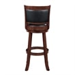 Boraam Wood Augusta Extra Tall Swivel Bar Stool Cappuccino Finish