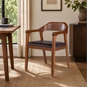 Boraam Rasmus Dining Arm Chair Chestnut Wire-Brush
