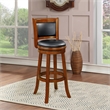 Boraam Wood Augusta Extra Tall Swivel Bar Stool Cherry Finish