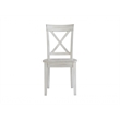 Boraam Wood Jamestown Dining Chairs Antique White Finish Set of 2