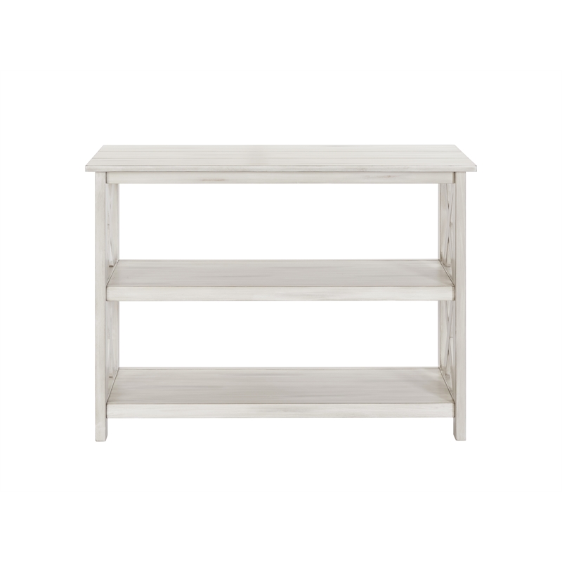 Boraam Wood Jamestown Entryway Table Antique White Finish