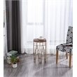 Boraam Genevieve Wood Nesting Tables - Set of 2 Gold & Natural