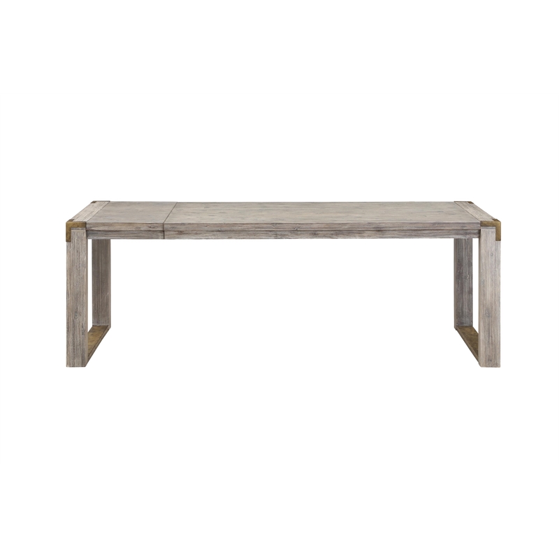 Boraam Montana Rectangular Extension Dining Table - Light Barnwood Wire-Brush