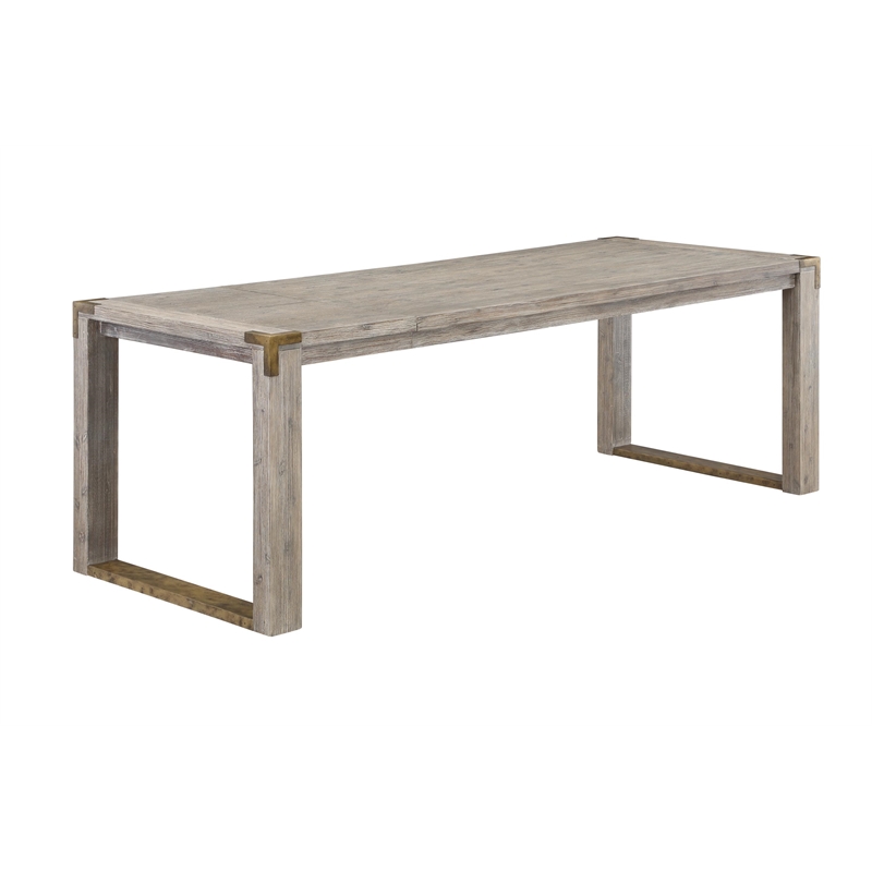 Boraam Montana Rectangular Extension Dining Table - Light Barnwood Wire-Brush