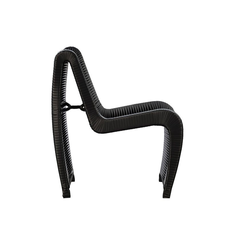 Boraam Iron Loreins Outdoor Patio Chairs in Black (Set of 2)