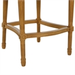 Boraam Wood Francesca Linen and Oak Wood Bar Stool - Tan/Natural Finish