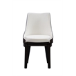 Boraam Wood Orleans Swivel High Back Dining Chairs Matte Black finish- Set of 2