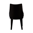 Boraam Wood Orleans Swivel High Back Dining Chairs Matte Black finish- Set of 2