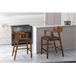 Boraam Rasmus Wood Counter Stool - Chestnut Wire-Brush Finish