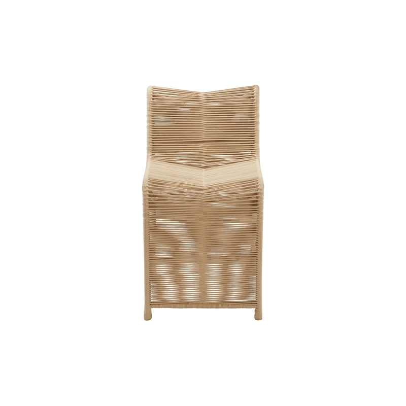 Boraam Lorenzo Rope and Metal Counter Stool in Tan Finish Set of 2