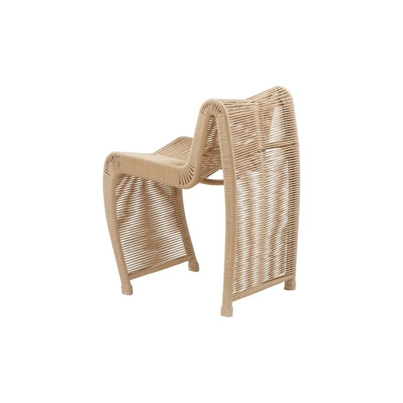 Boraam Lorenzo Rope and Metal Counter Stool in Tan Finish Set of 2