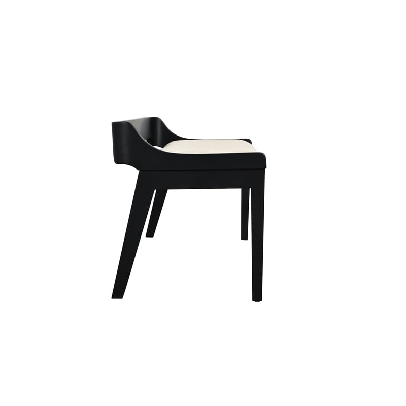 Boraam Rasmus Wood Dining Bench - Cream/Black