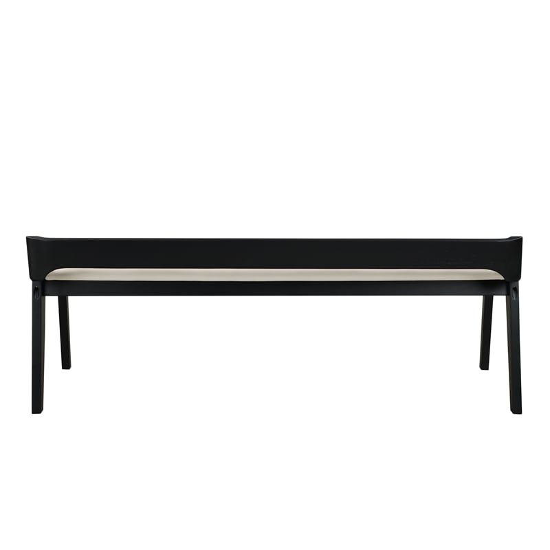 Boraam Rasmus Wood Dining Bench - Cream/Black