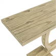 Boraam Zen Rectangular Pine Wood Console Table - Barnwood Sandblast