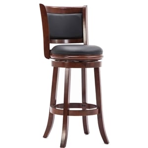 Boraam Augusta Bar Height Swivel Bar Stool - Cherry