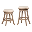 Boraam Fenton Swivel Backless Counter Stool - Driftwood Wire-Brush