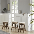 Boraam Fenton Swivel Backless Counter Stool - Driftwood Wire-Brush