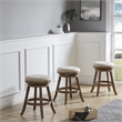 Boraam Fenton Swivel Backless Counter Stool - Driftwood Wire-Brush
