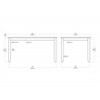 Boraam Bloomington Dining Table - Black/Cherry