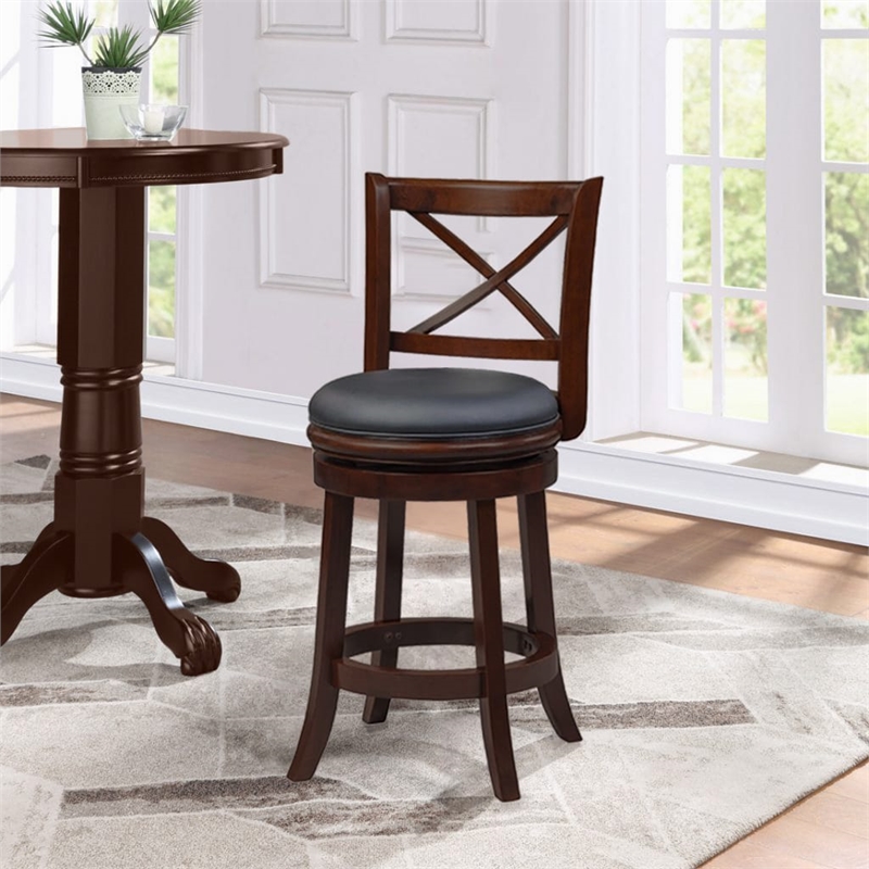 Boraam Georgia Swivel Counter Stool - Cappuccino