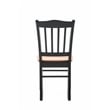 Boraam Shaker Dining Chairs Set of 2 - Black&Oak
