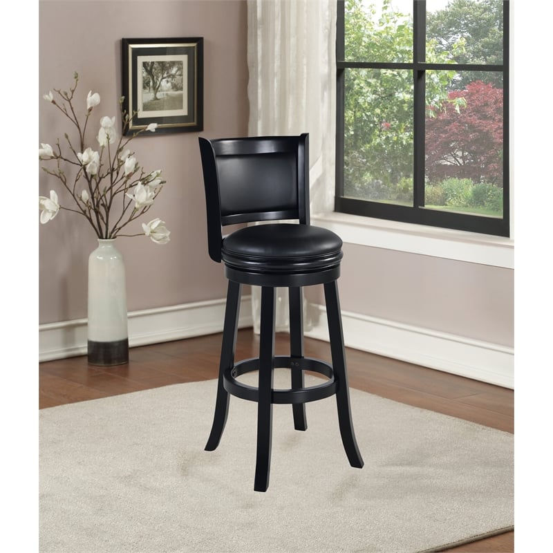 Boraam Augusta Swivel Extra Tall Bar Stool - Black