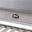 Boraam Sonoma Kitchen Cart with Stainless Steel Top - Storm Gray Wire-Brush