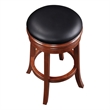 Boraam Wood Backless Swivel Bar Stool in Cherry Finish