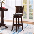 Boraam Wood Sumatra Swivel Bar Stool - Cappuccino Finish