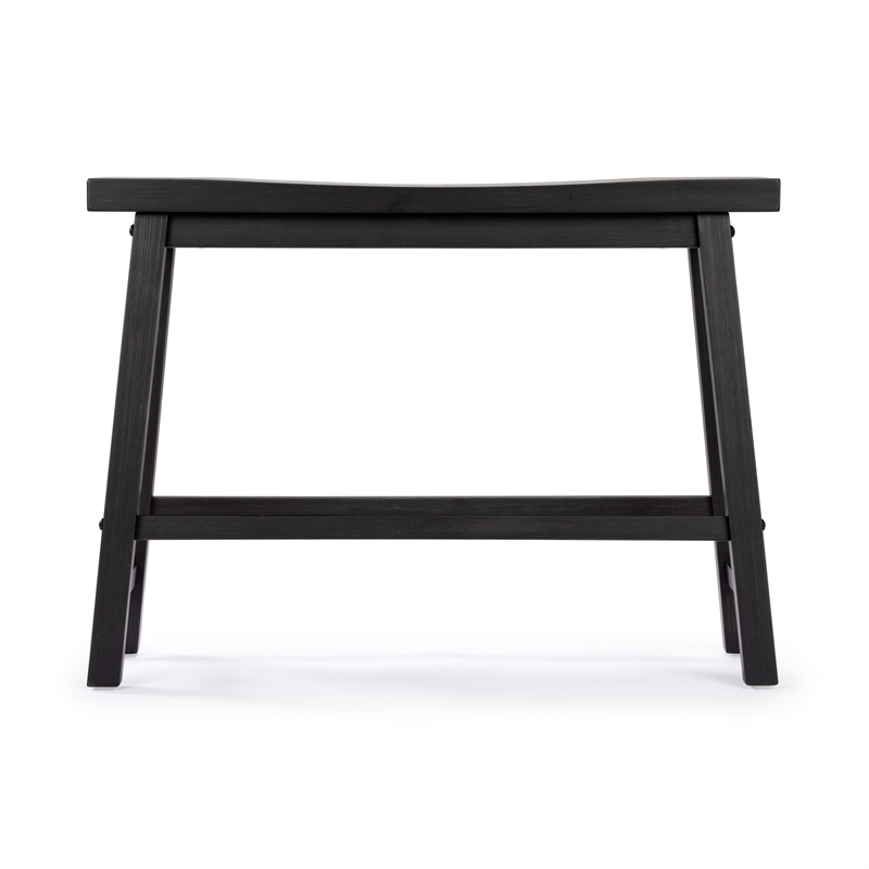Boraam Sonoma Backless Bench - Black Charcoal