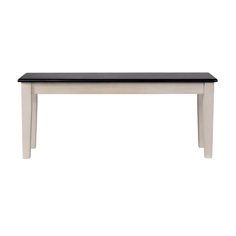 Boraam Shaker Dining Bench - European Black Ash/Antique White