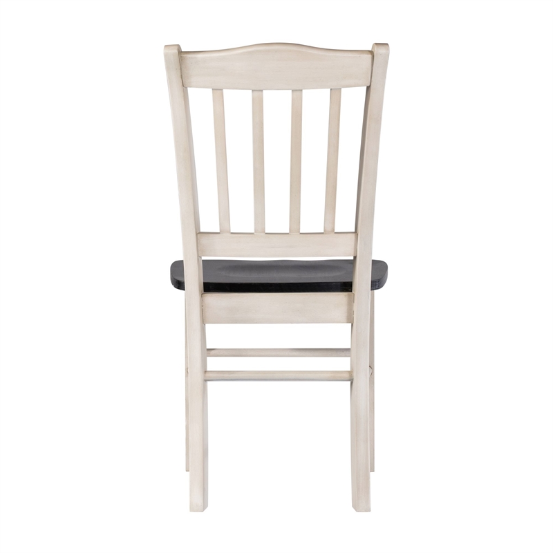 Boraam Shaker Dining Chairs - Set of 2 - European Black Ash/Antique White