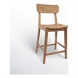 Boraam Torino Wood Counter Stool - Barnwood Wire-Brush